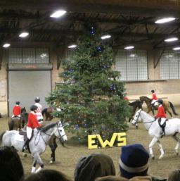Riders and their horses during Holiday Ride